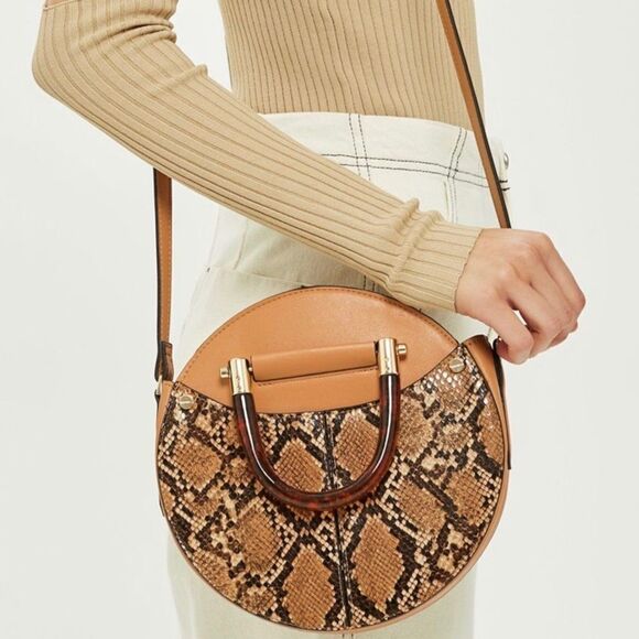 Top shop Tortoiseshell Handle Bag - Picture 1 of 8